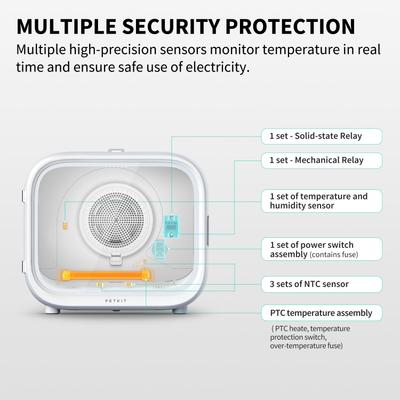 Show full view: PETKIT AirSalon Max Pro Small Dog & Cat Grooming Dryer Box, White slide 6 of 10