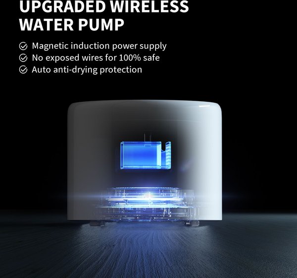 Show full view: PETKIT Eversweet 3 Pro Stainless Steel Dog & Cat Wireless Pump/UVC, 1.8L slide 2 of 10