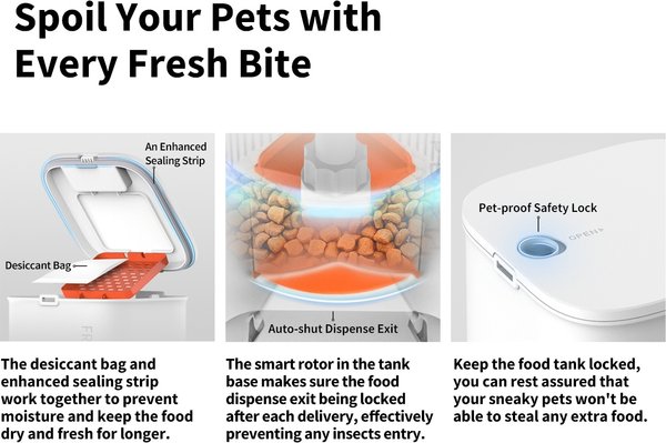 Show full view: PETKIT Fresh Element Solo Automatic Dog & Cat Feeder, 3L slide 9 of 10