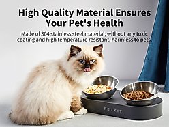 PETKIT Fresh Nano 15 Degree Adjustable Stainless Steel Elevated Dog & Cat Bowl, 4-oz slide 2 of 6