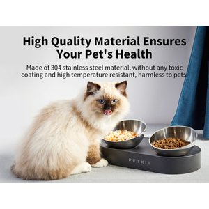 PETKIT Fresh Nano 15 Degree Adjustable Stainless Steel Elevated Dog & Cat Bowl, 4-oz