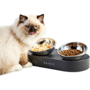 PETKIT Fresh Nano 15 Degree Adjustable Stainless Steel Elevated Dog & Cat Bowl, 4-oz