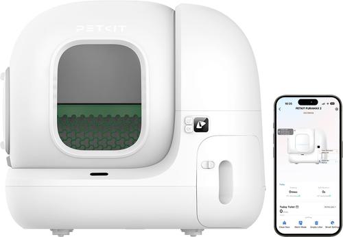 Show full view: PETKIT PuraMax 2 Self Cleaning Cat Litter Box, White, X-Large: 24-in slide 2 of 10