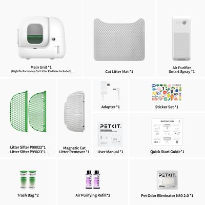 Show full view: PETKIT PuraMax 2 Self Cleaning Cat Litter Box, White, X-Large: 24-in slide 5 of 10