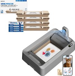 PETKIT Purobot Crystal Duo Automatic Cat Litter Box with Camera & pH Monitoring Bundle