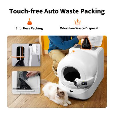 Show full view: PETKIT Purobot Ultra Automatic Cat Litter Box, White slide 5 of 9