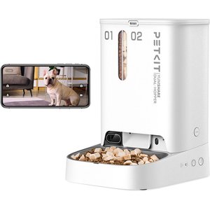 PETKIT Yumshare Dual-Hopper 自動給餌器（カメラ付き） YumShare 5L Camera Pet Feeder, Smart Dual-hopper Cat Food