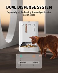 PETKIT Yumshare Dual-Hopper with Camera Smart Automatic Dog & Cat Feeder, 5L slide 2 of 9