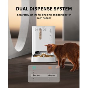PETKIT Yumshare Dual-Hopper with Camera Smart Automatic Dog & Cat Feeder, 5L