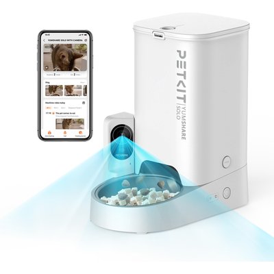 PETKIT PETKIT Yumshare Solo with Camera Smart Automatic Dog & Cat Feeder, 3L