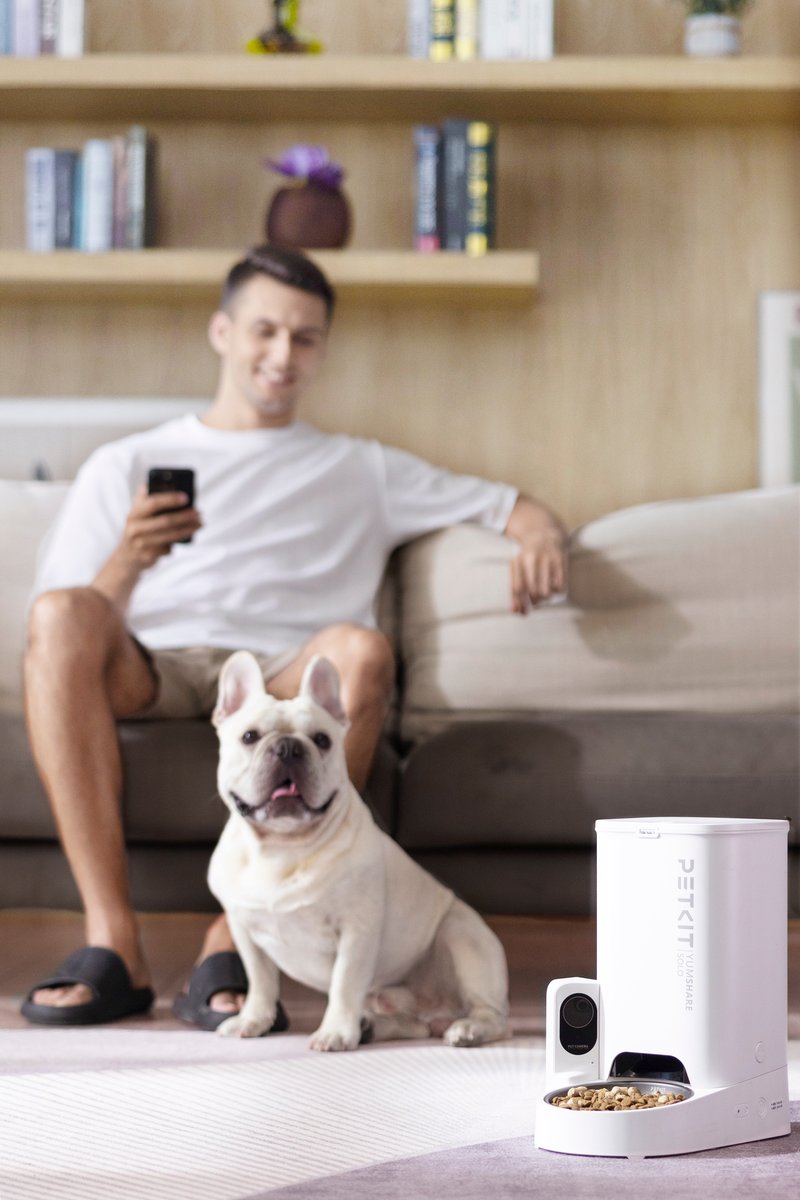 PETKIT Yumshare Solo with Camera Smart Automatic Dog & Cat Feeder, 3L