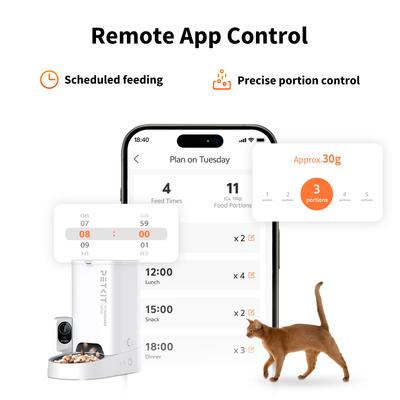 Show full view: PETKIT Yumshare Solo with Camera Smart Automatic Dog & Cat Feeder, 3L slide 5 of 9