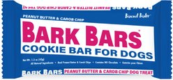 Petknowledgy by Spunky Pup Bark Bars Peanut Butter & Carob Chips Dog Treat, 1.5-oz, 6 count