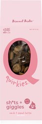 Petknowledgy by Spunky Pup Quirkies Peanut Butter & Carob Dog Treat, 12-oz bag
