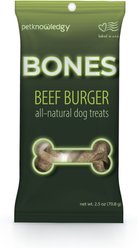 Petknowledgy by Spunky Pup Snack Pack Beef Dog Treat, 2.5-oz bag, case of 8