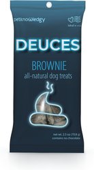 Petknowledgy by Spunky Pup Snack Pack Carob Dog Treat, 2.5-oz bag, case of 8