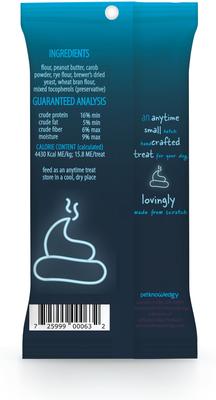 Show full view: Petknowledgy by Spunky Pup Snack Pack Carob Dog Treat, 2.5-oz bag, case of 8 slide 3 of 3
