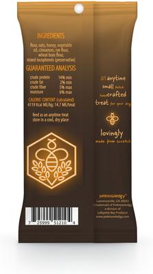 Show full view: Petknowledgy by Spunky Pup Snack Pack Combs Honey & Oat Dog Treat, 2.5-oz bag, case of 8 slide 3 of 3