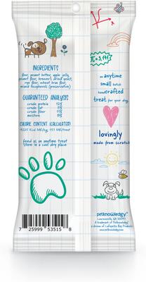 Show full view: Petknowledgy by Spunky Pup Snack Pack Dog Ate My Homework, PB & Jelly Dog Treat, 2.5-oz bag, case of 8 slide 3 of 3