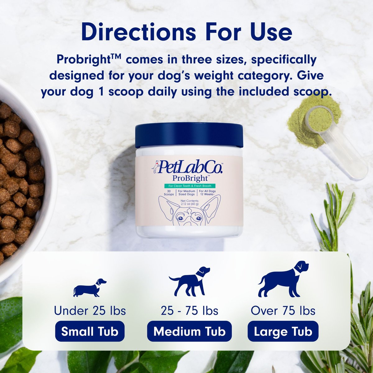Is Petlab Co Good For Dogs PETLAB CO. ProBright Dog Dental Powder for Medium Dogs - Chewy.com