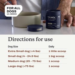 PetLabCo. DF-14 Foundation Gut, Joint, Skin, Immune, Heart Health Bacon Flavored Supplement for Large Dogs, 30-scoop slide 2 of 8
