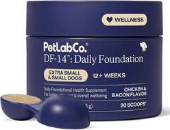 PetLabCo. DF-14 Foundation Gut, Joint, Skin, Immune, Heart Health Bacon Flavored Supplement for Small Dogs, 30-scoop slide 1 of 8