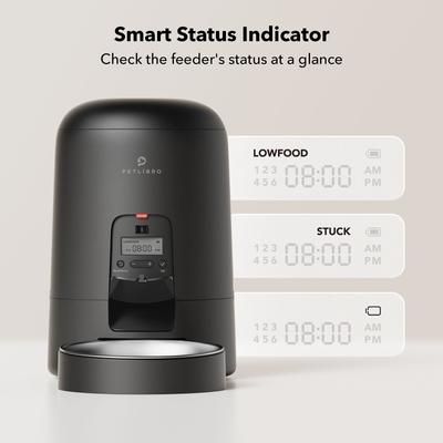 Show full view: Petlibro Air Automatic Cat Feeder with Battery Powered Dog & Cat Food Dispenser, Black, 2-litter slide 9 of 12