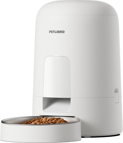 Petlibro Air Automatic Cat Feeder with Battery Powered Dog & Cat Food Dispenser, White, 2-liter
