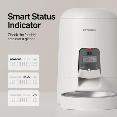 Show full view: Petlibro Air Automatic Cat Feeder with Battery Powered Dog & Cat Food Dispenser, White, 2-litter slide 7 of 12