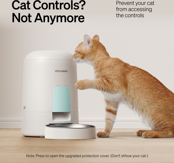 Petlibro Air Automatic Cat Feeder with Battery Powered Dog & Cat Food Dispenser, White, 2-liter