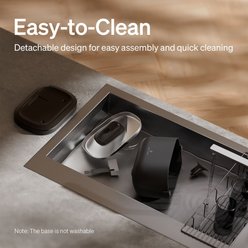 Petlibro Dockstream Battery Operated Cat Water Fountain + 1 Replacement Wireless Pump, 84-oz, Black slide 2 of 9