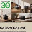 Show in main carousel: Petlibro Dockstream Battery Operated Cat Water Fountain + 1 Replacement Wireless Pump, 84-oz, Black slide 4 of 10