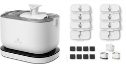 Petlibro Dockstream Battery Operated Cat Water Fountain + Replacement Filter, 8 count