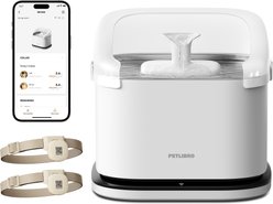 Petlibro Dockstream RFID Smart Stainless Steel Cat Water Fountain, White, 3-L