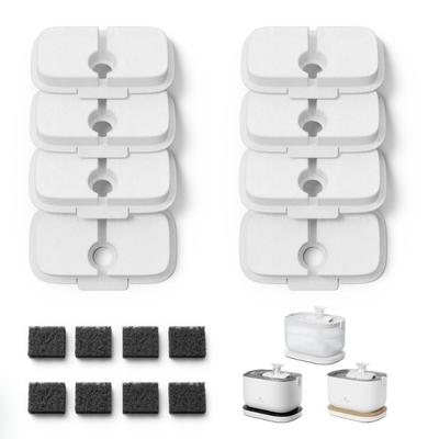 Show full view: Petlibro Dockstream Wireless Water Pump App Cat Fountain, White + Replacement Filter, 8 count slide 6 of 8