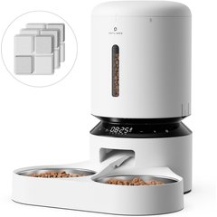 Petlibro Granary Automatic Two Cat & Dog Feeder + 3 Pet Food Desiccant Bags, 5L