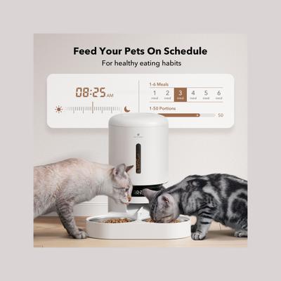 Show full view: Petlibro Granary Automatic Two Cat & Dog Feeder + 3 Pet Food Desiccant Bags, 5L slide 4 of 13