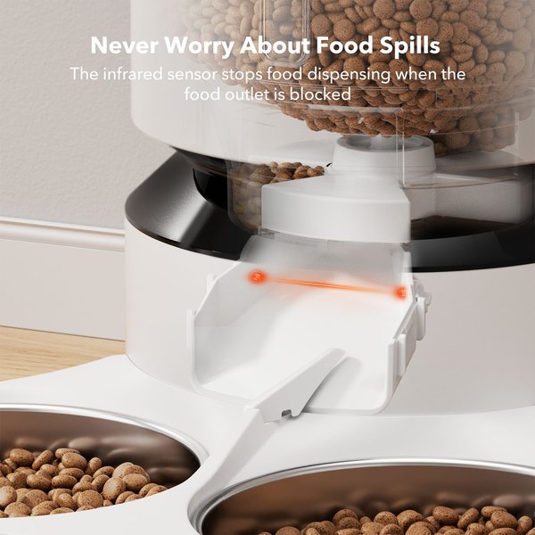 Petlibro Granary Automatic Two Cat & Dog Feeder + 3 Pet Food Desiccant Bags, 5L