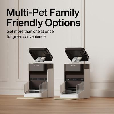 Show full view: Petlibro One RFID Automatic Cat Feeder with Collar Tag, 3-L, Coffee, 2 count slide 9 of 10