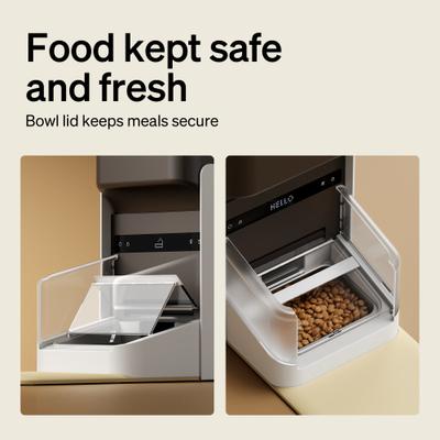 Show full view: Petlibro One RFID Automatic Cat Feeder with Collar Tag, 3-L, Coffee, 2 count slide 7 of 10