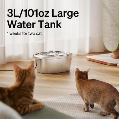 Show full view: Petlibro Stainless Steel Dog & Cat Fountain, 101-oz slide 3 of 12