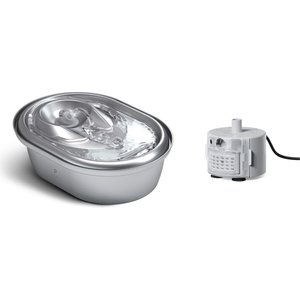 Petlibro Stainless Steel Dog & Cat Water Fountain, 2-L + 1 Replacement Water Pump