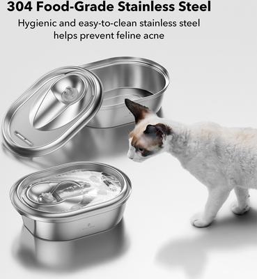 Show full view: Petlibro Stainless Steel Dog & Cat Water Fountain, 3-L + 1 Replacement Water Pump slide 8 of 8