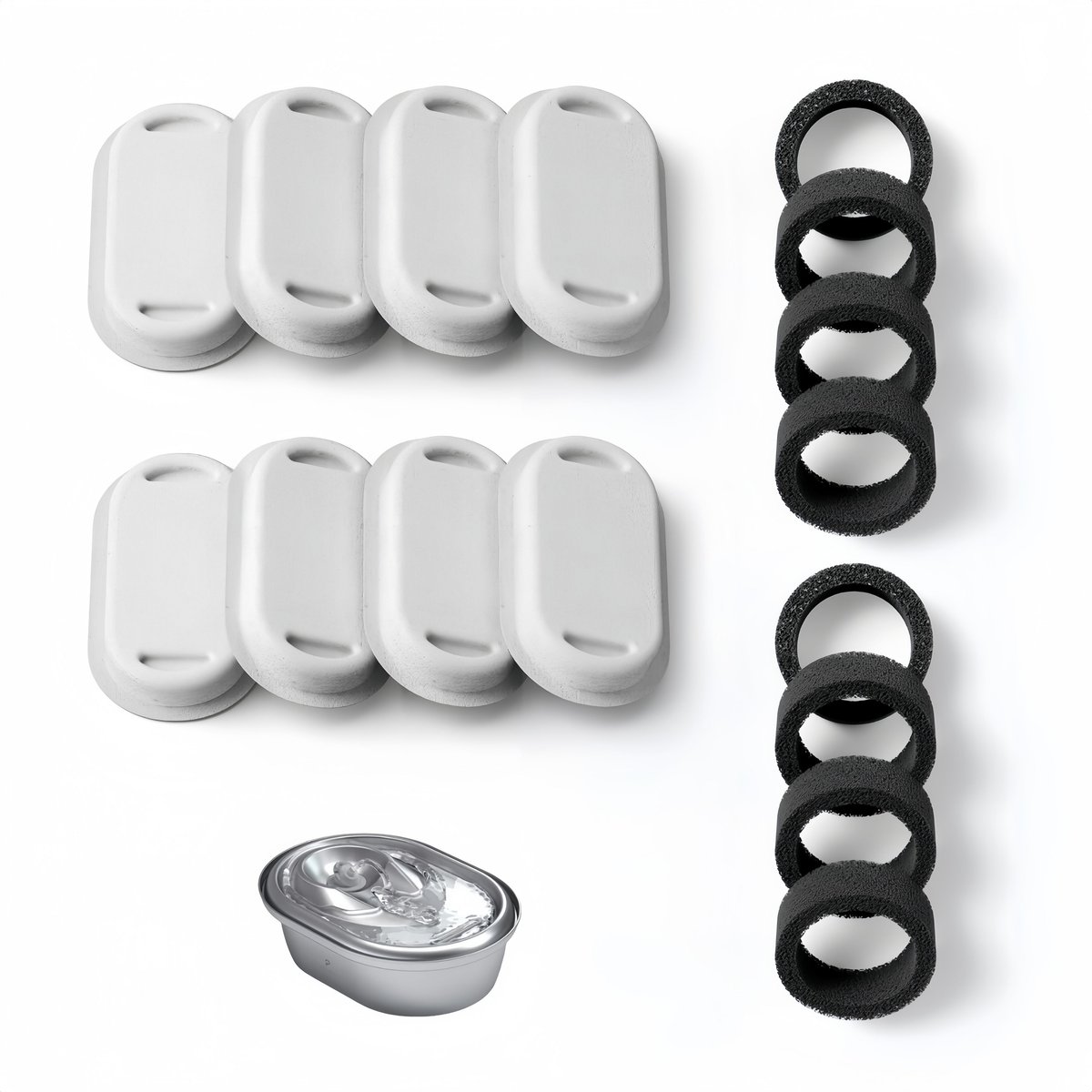 Petlibro Stainless Steel Dog & Cat Water Fountain Replacement Filters, 8 count
