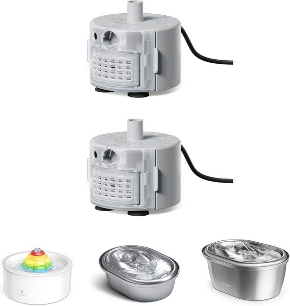 Petlibro Stainless Steel Water Fountain Replacement Pump, 2 count