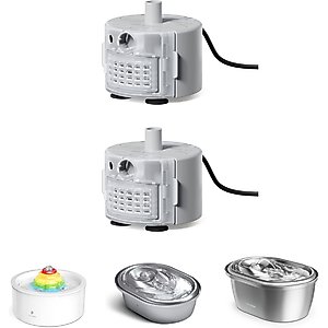 Petlibro Stainless Steel Water Fountain Replacement Pump, 2 count