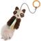 Show in main carousel: Petlinks HappyNip Sneaky Swinger Bouncy Dangle Plush Raccoon Cat Toy, Brown, Medium slide 1 of 8