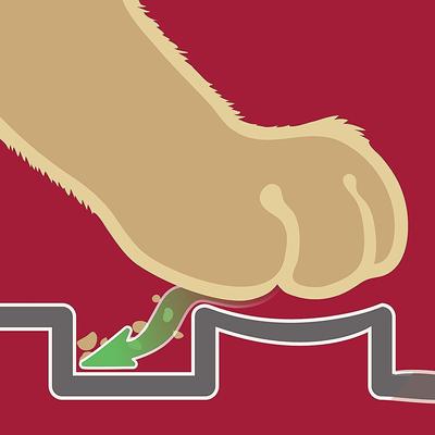 Show full view: Petlinks Purrfect Paws Cat Litter Mat, X-Large, Gray slide 7 of 9