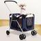 Show in main carousel: PetLuv Premium Pet Stroller, Soft-Sided Carrier & Travel Crate, Navy, Large slide 1 of 11