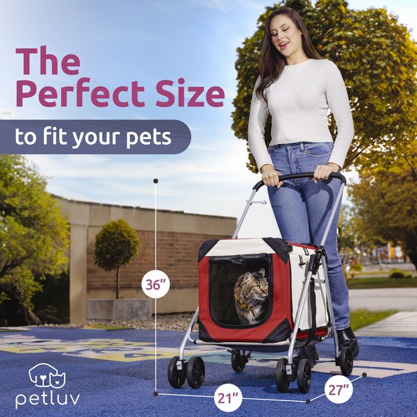 PetLuv Premium Pet Stroller, Soft-Sided Carrier & Travel Crate